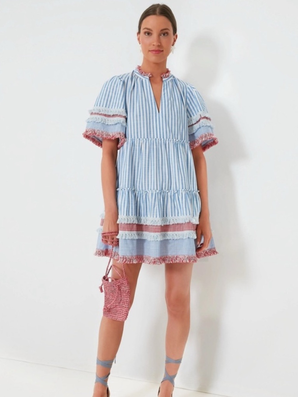 Tuckernuck NWT Savannah Stripe Crawford Dress Preppy Patriotic Summer Womens S